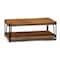Alaterre Furniture Ryegate Natural Live Edge Solid Wood with Metal Coffee Table, Natural AWCC1120 - alternate 1